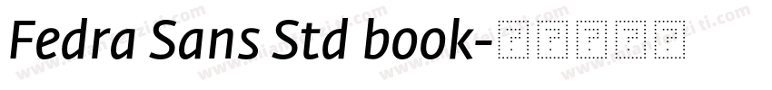 Fedra Sans Std book字体转换
